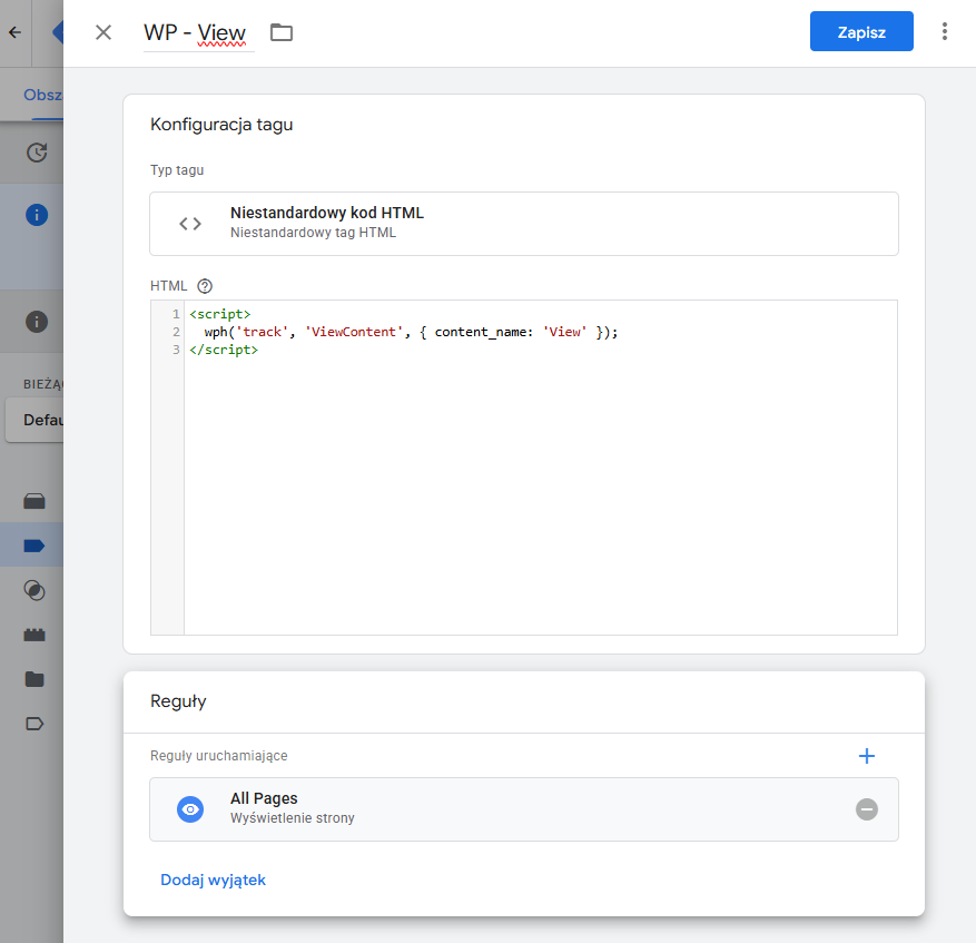 GTM View Code