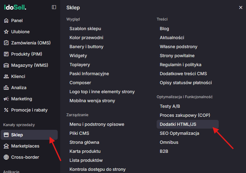 Widok panelu - krok 2